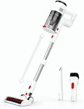 Cordless Vacuum Cleaner, 550W/45KPa Stick Vacuum with Up to 60 Mins Runtime, Detachable Battery, Lightweight 2-in-1 Handheld Vacuum for Pet Hair, Hardwood Floors, Carpet, Stairs & Car