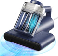 Mattress Bed Vacuum Cleaner, 16 kPa Suction & 253.7nm UV-C, MV-Blue | 2-Speed Mattress Vacuum with 33000 RPM Tapping, UV-C, Ultrasonic, 149℉ Heat, Anion, HEPA, Deep Clean for Bed and Pet Hair