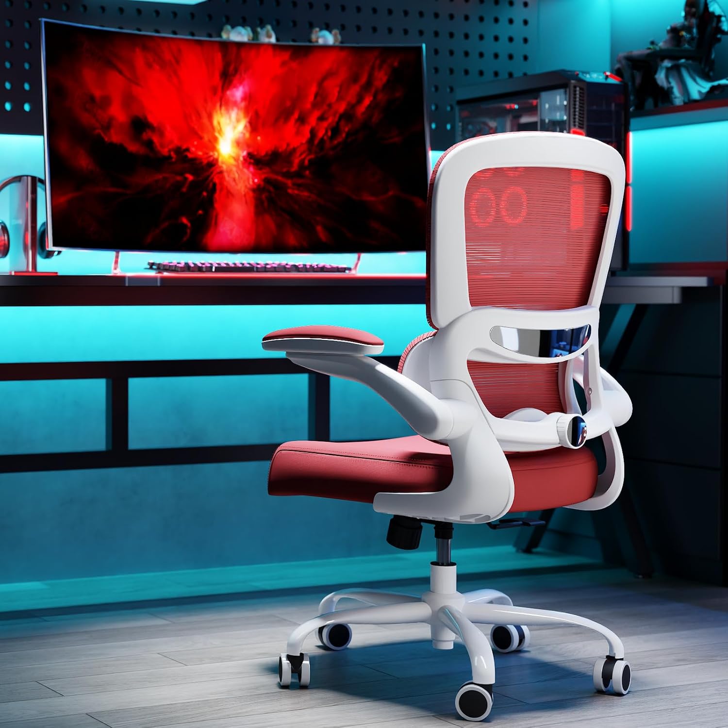 Office Chair - Ergonomic Desk Chair with Adjustable Lumbar Support, Mesh Computer Chair, Executive Chair for Home Office Comfortable Lumbar Support